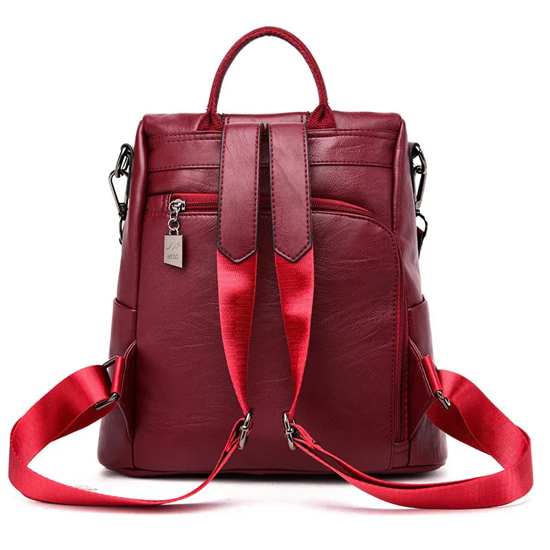 Women's Genuine Leather Backpack Bag
