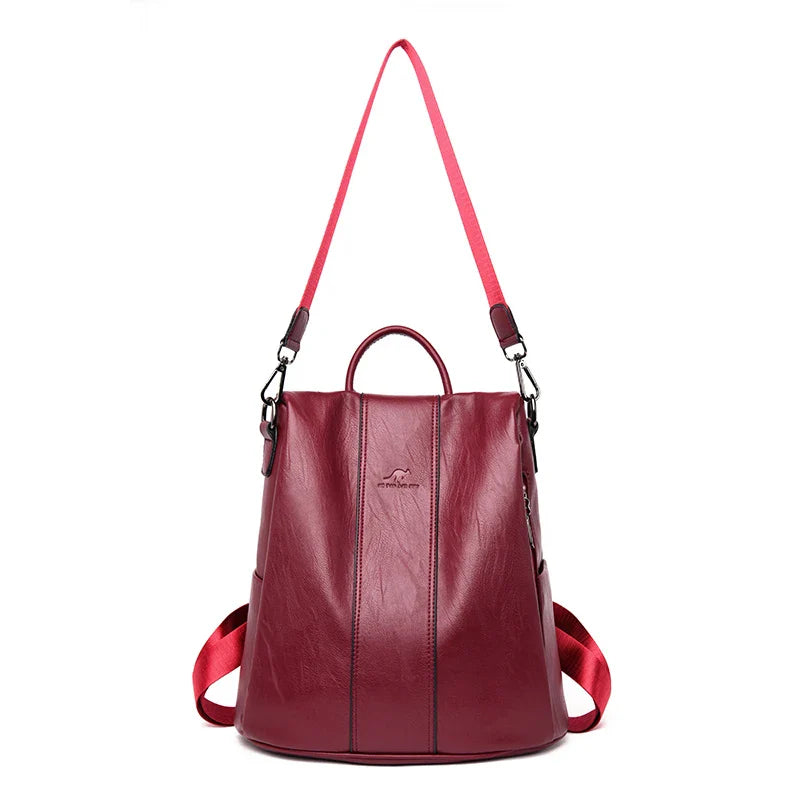 Women's Genuine Leather Backpack Bag