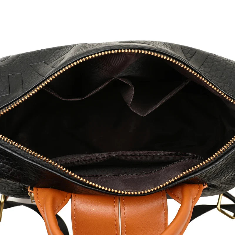 Large Women's Leather Backpack Bag