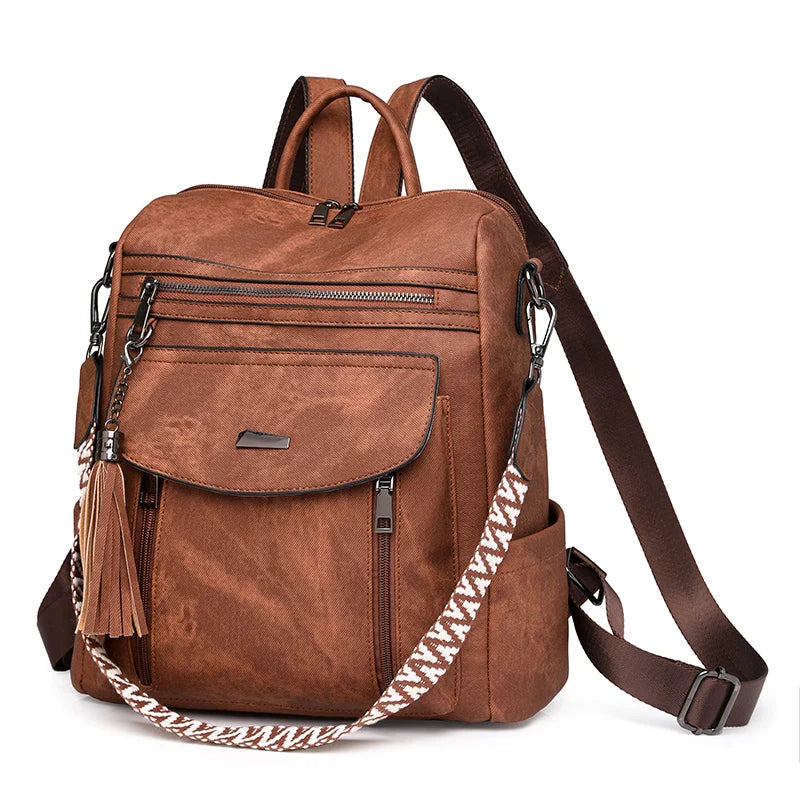 Women's Leather Backpack Bag