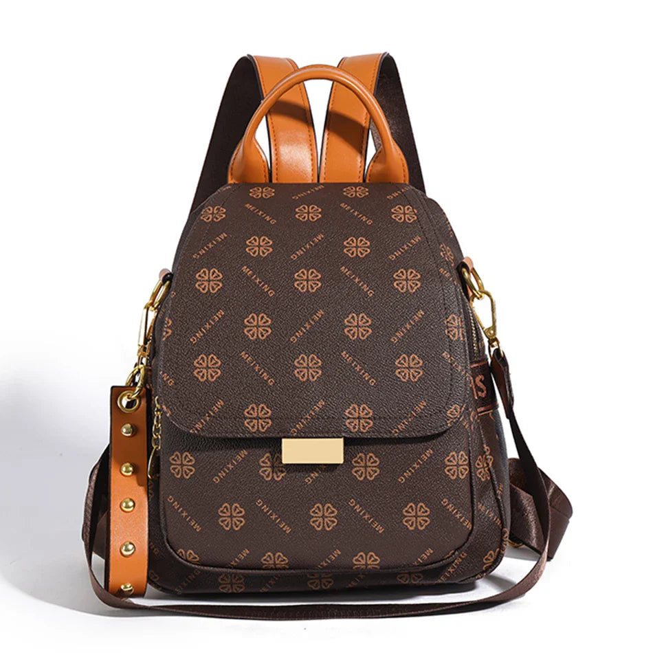 Small Women's Leather Backpack Bag