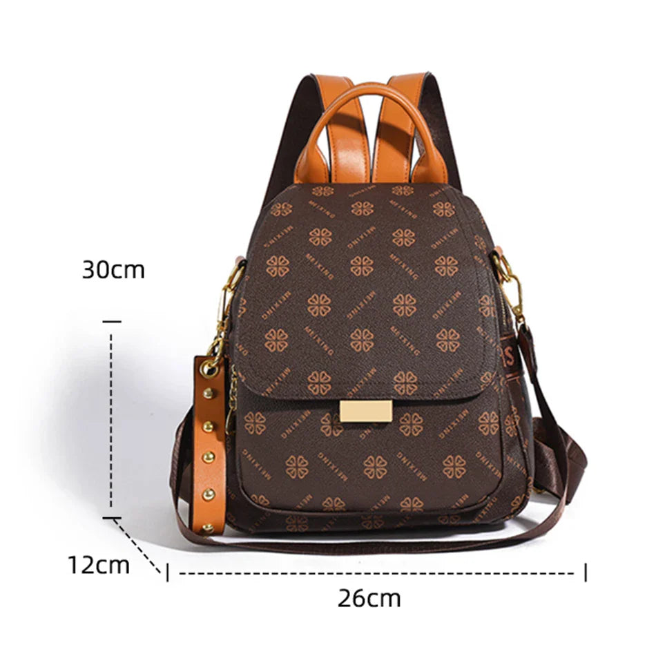 Small Women's Leather Backpack Bag