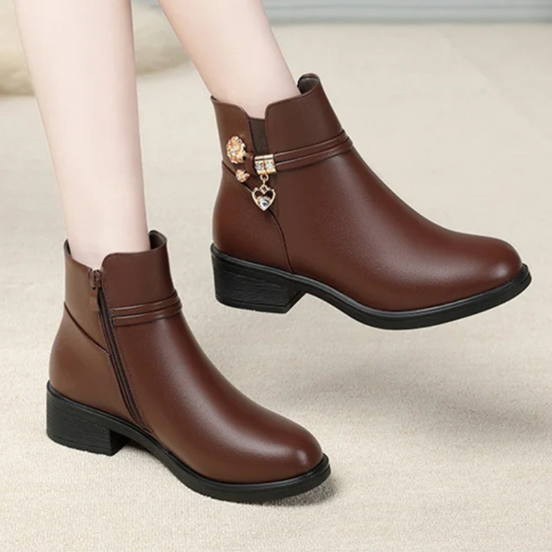 Women's Genuine Leather Short Boot