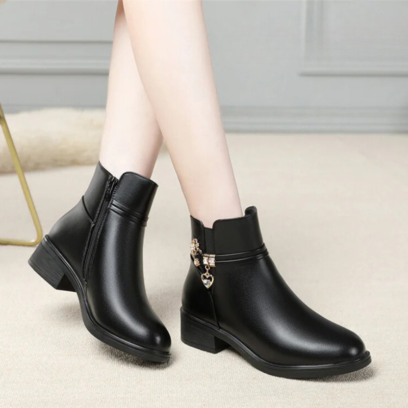 Women's Genuine Leather Short Boot