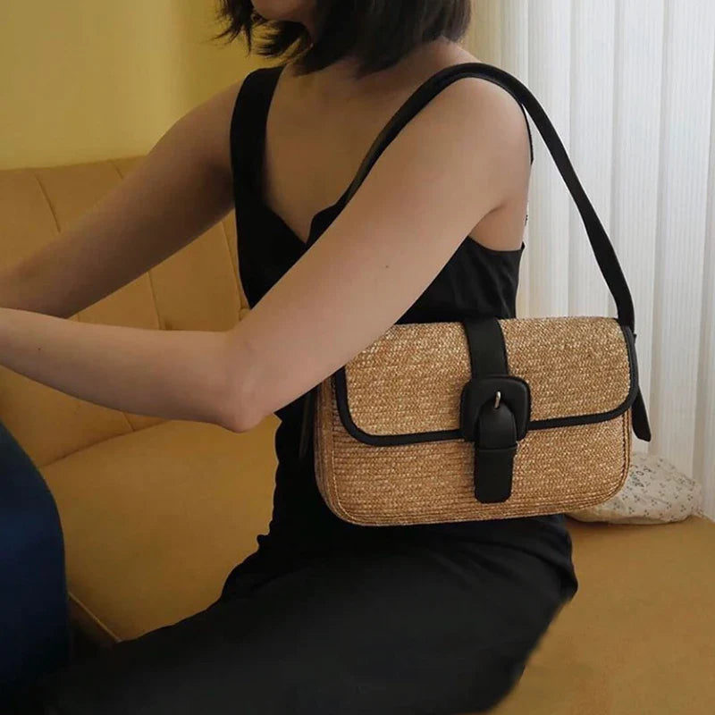 Chic Square Straw Bag