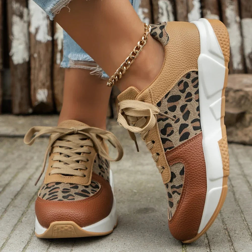 Women's Orthopedic Casual Animal Print Sneakers