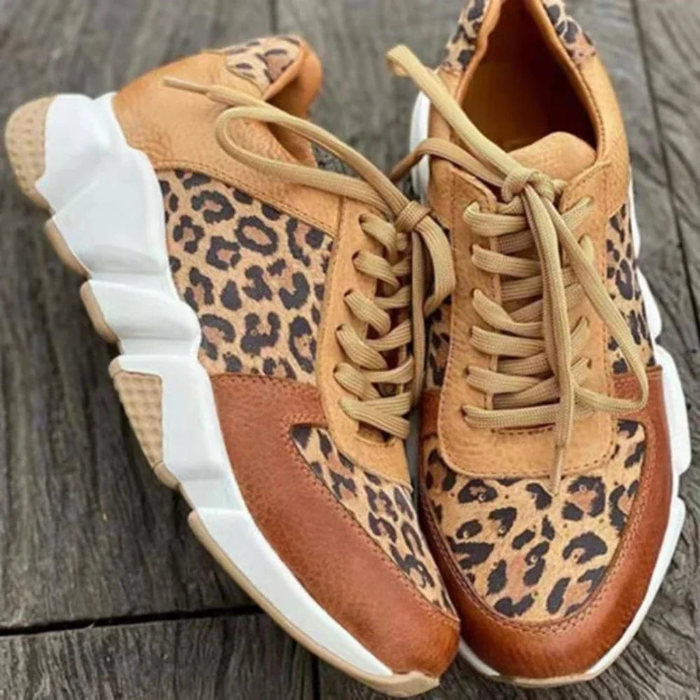 Women's Orthopedic Casual Animal Print Sneakers