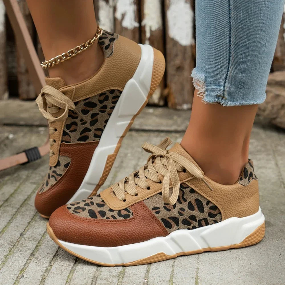 Women's Orthopedic Casual Animal Print Sneakers