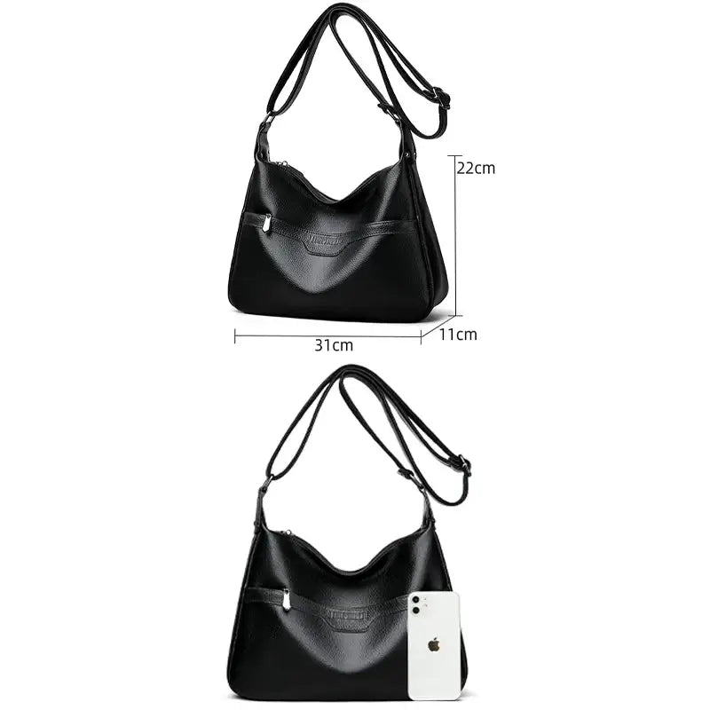 Women's leather crossbody bag