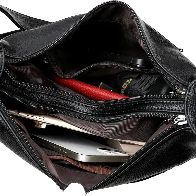 Women's leather crossbody bag