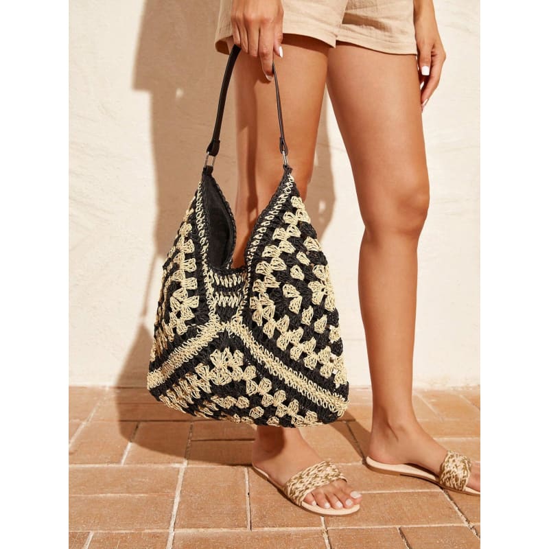 Large Crochet Beach Bag