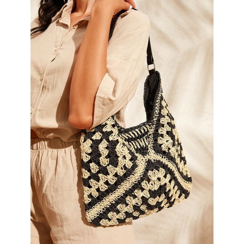 Large Crochet Beach Bag