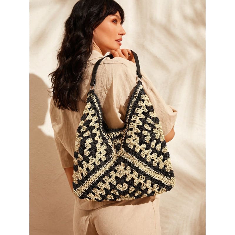 Large Crochet Beach Bag