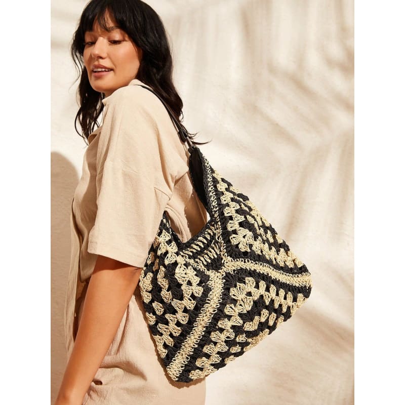 Large Crochet Beach Bag