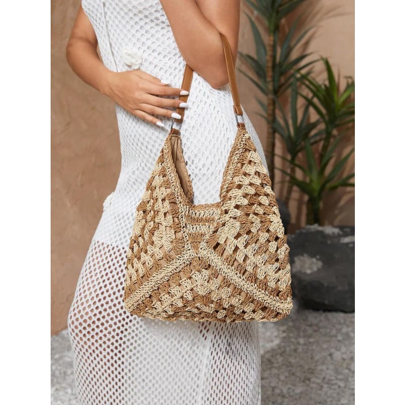 Large Crochet Beach Bag
