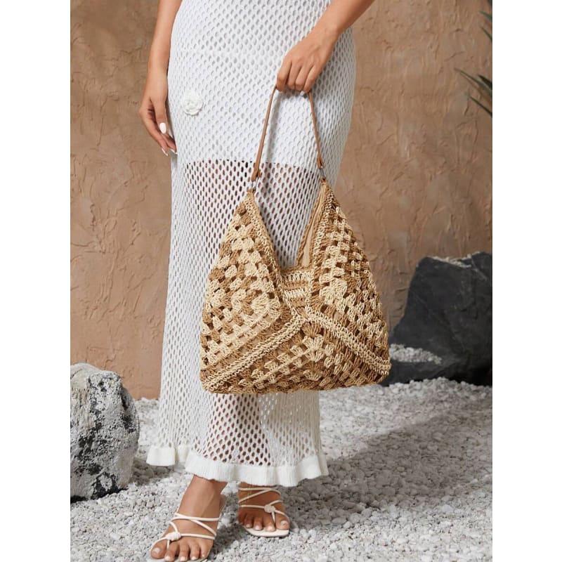 Large Crochet Beach Bag