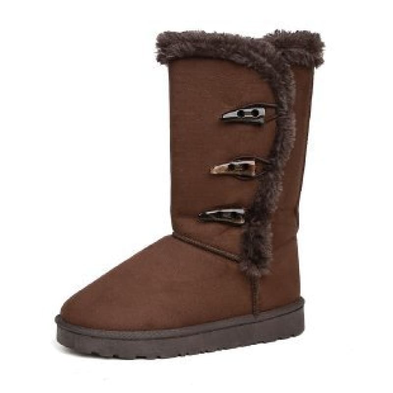 Women's Lined Snow Boots with Long Shaft