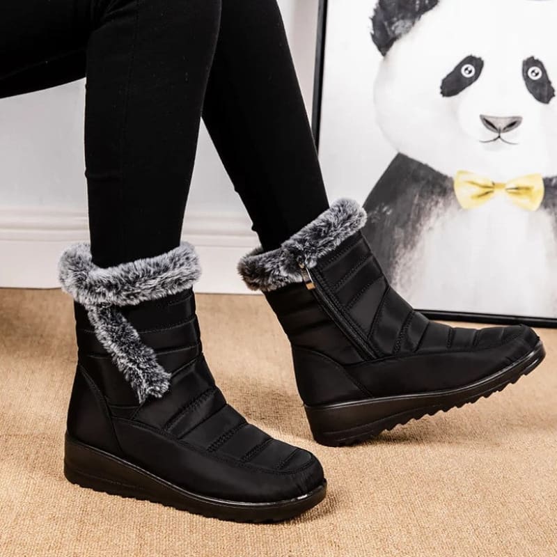 Women's Waterproof Lined Snow Boots