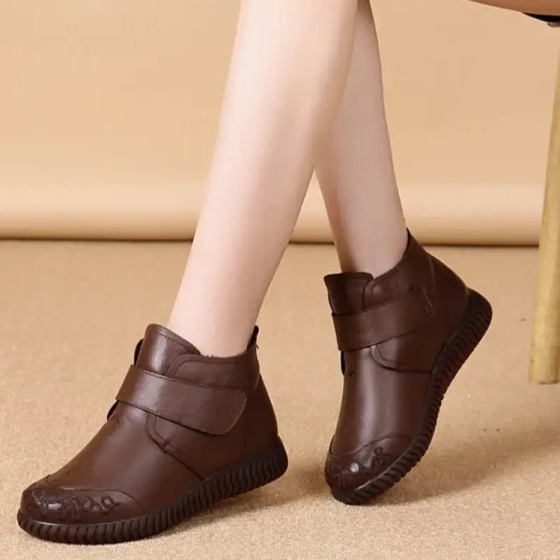 Women's Short Leather Boot