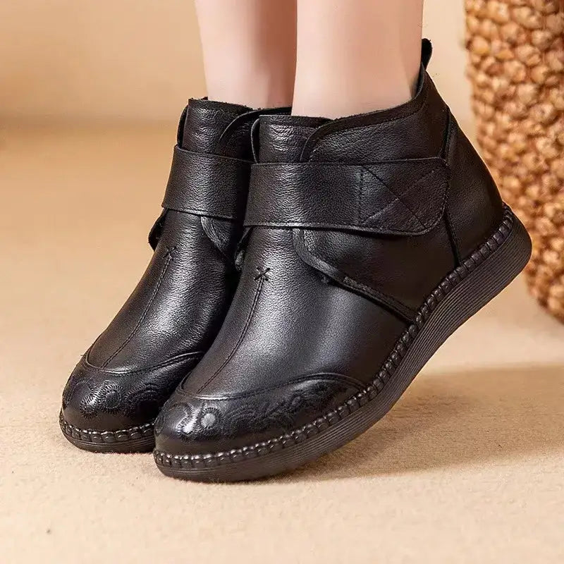 Women's Short Leather Boot