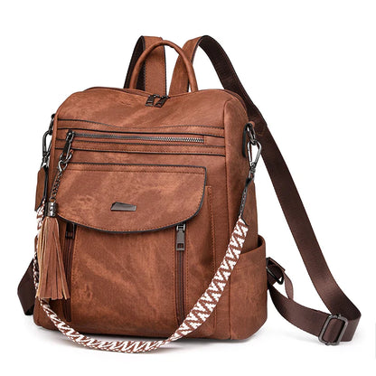 Women's Leather Backpack Bag