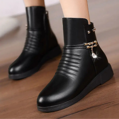 Women's Short Leather Boot