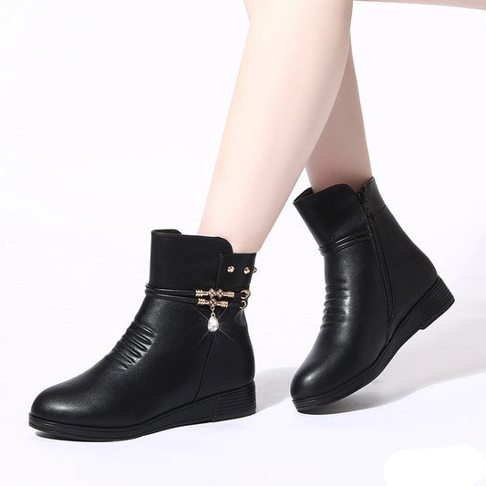 Women's Short Leather Boot
