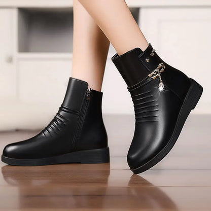 Women's Short Leather Boot