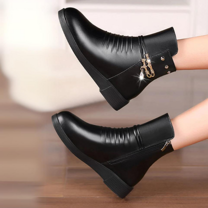 Women's Short Leather Boot