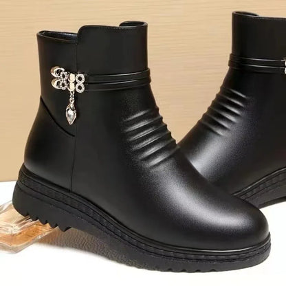 Women's Short Leather Boot