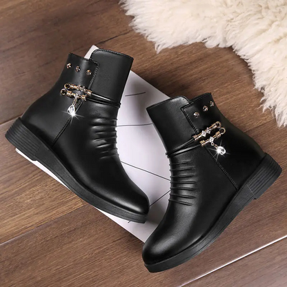 Women's Short Leather Boot