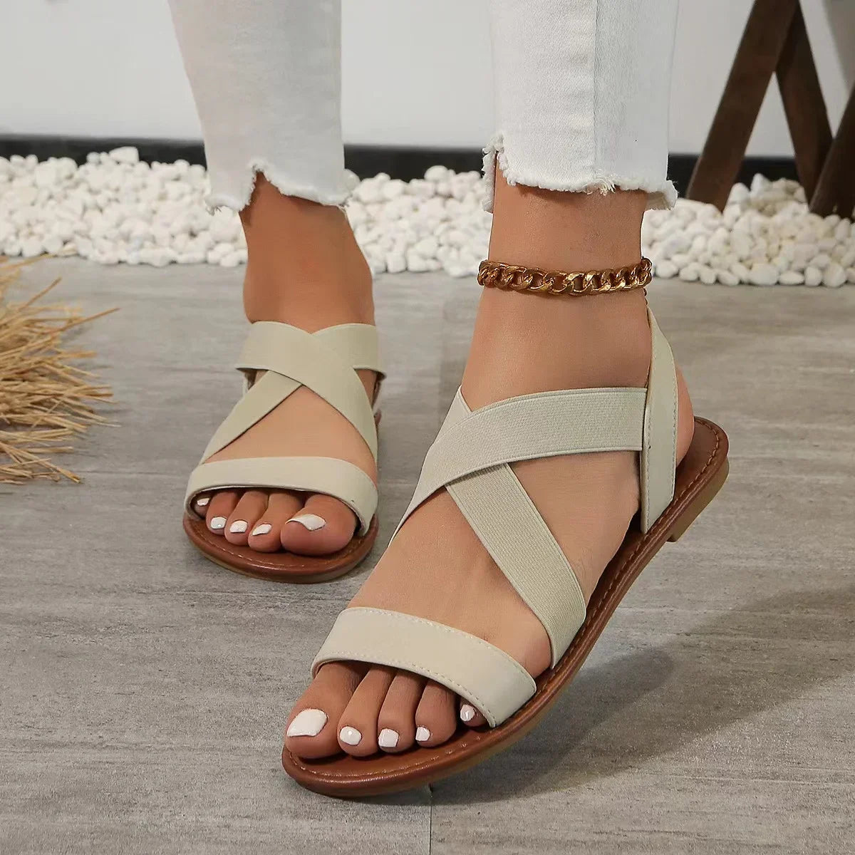 Comfortable Women's Leather Sandals