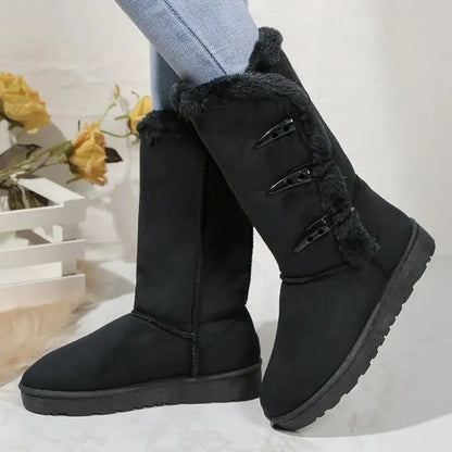 Women's Lined Snow Boots with Long Shaft